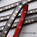 Car LED Strip Lights 4x  12 LED DC 12V Multi-color Car Interior Music Light Kit