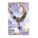 2Pcs Chic Steampunk Women Men Favor Multi-Gear Pendant Necklace Choker Chain