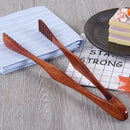 10" Wood Salad Ice Cake Tong BBQ Cooking Serving Food Clip Clamp