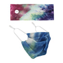 3PCS Women Fabric Yoga Headbands Facemask Outdoor Workout Turban Headwear