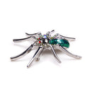 2pcs Widow Spider Brooh Animal Insect Bug Clip Crystal Rhinestone Pin Brooch