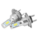 H7 LED Headlight Bulbs Conversion Kit Hi/Lo Beam 80W 4000LM 6000K Super Bright3C