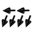 6Pcs M5 Motorcycle Windshield Screws Spike Bolts Mounting Nuts Kit Black
