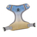 Adjustable Dog Chest Strap Harness Pet Dog Soft Fashion Vest L Yellow Blue