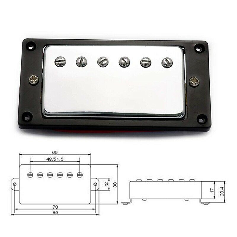Humbucker Double Coil Pickups Neck and Bridge Compatible with LP Style Elec