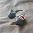 1X Women's Cute Polymer Clay Shark Animal Stud Earrings Ear Stud jewelME
