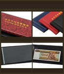 Banknote Collection Album Pocket Banknote album wallet Mix-color for 20 notes