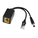 24V to 12V PoE Splitter Adapter, IEEE 802.3af/at Compliant 10/100Mbps, DC 12V