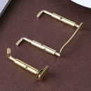 4pcs Violin Chin Rest Chinrest Plated Clamp Screw Nickel For 3/4 4/4 Violin A
