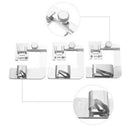 3Pcs/Set 4/8" 6/8" 8/8" Domestic Sewing Machine Foot Presser Rolled Hem Feet asd