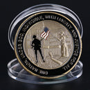 US 11 September 2001 911 Bronze Plated Commemorative Coin Metal Challenge CoinM&