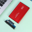 3TB USB 3.0 Hard Disk Enclosure 2.5 inch SATA HDD SSD Mobile Case (Red)