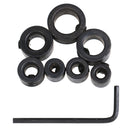 7x 3-12mm Woodworking drill bit depth stop collars positioner drill locator s ^