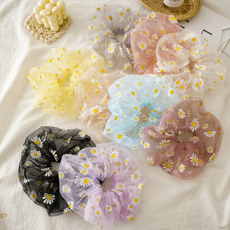 9 Pack Hair Scrunchies Elastic Hair Ties Bands Bun Maker Bobbles Ponytail Holder