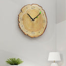 Wood Grain Wall Clock Living Room Bedroom Mute Clock Wooden Wall Charts Mod