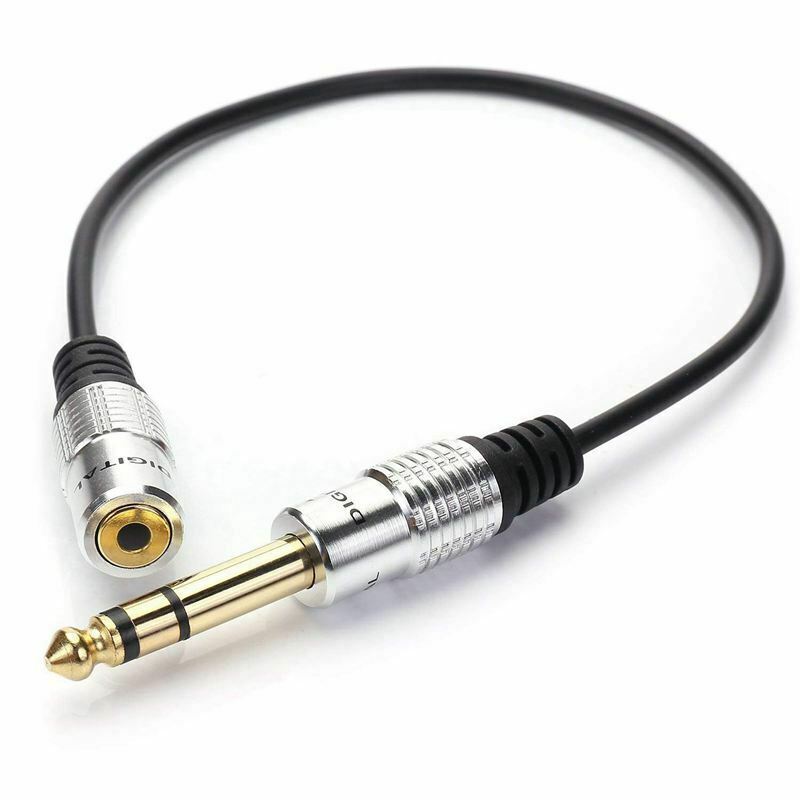 1/4 inch to 3.5mm Stereo Adapter Cable 6.35mm TRS Male to 3.5mm Female Quar X1Y7