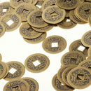 Set of 100 Chinese Lucky Coins Feng Shui Home Office Decor Jiaqing Copper
