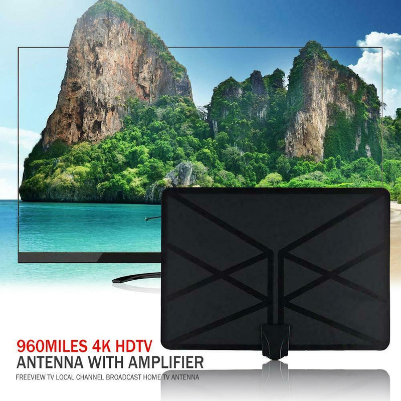 960 Miles TV Aerial Indoor Amplified Digital HDTV Antenna 4K HD Freeview TV H