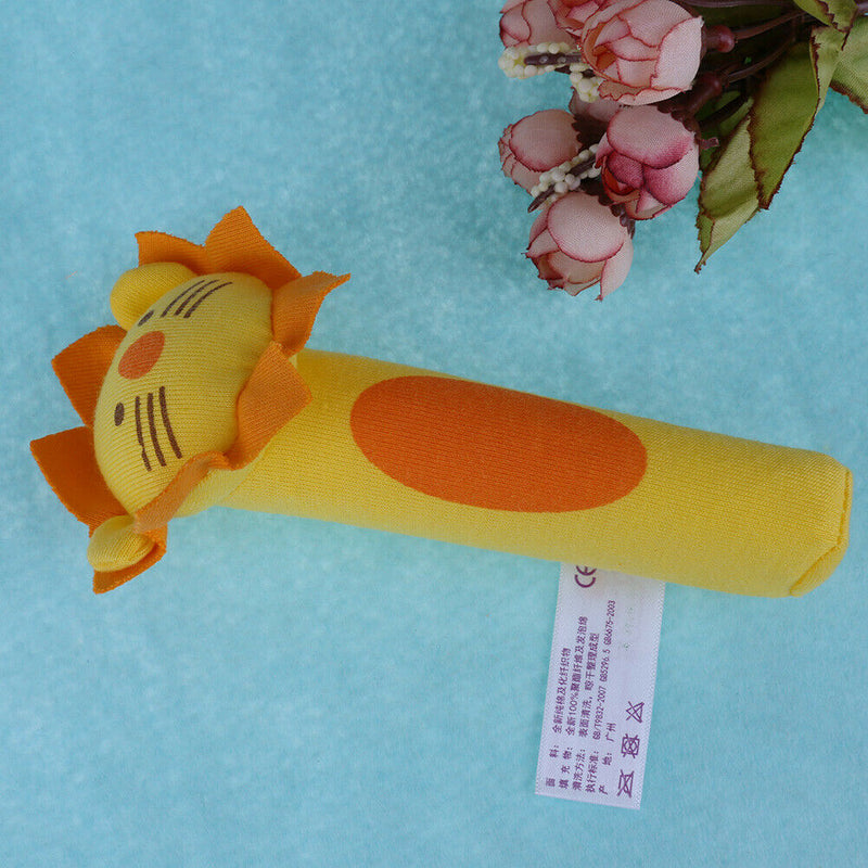 Developmental Animal Soft Stuffed Infant Baby Plush Toys Rattles Kids Lion