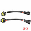 2x H11 Female to 9006 9005 Male Convert Pigtail Wire Harness Socket Plug xcccc