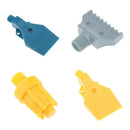 4x 1/4 BSP Male Thread Multi Blow Flat Fan Nozzle ABS Air Blow Jet Nozzles