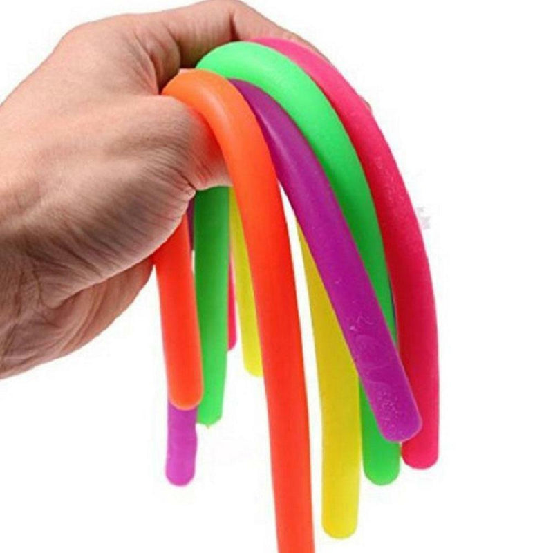 Stretchy String Fidget Noodle Autism ADHD Sensory Anti Stress Fiddle Toys