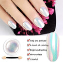 1pcs Nail Glitter Rainbow Powder Mirror Shimmer Nail Art Decoration Neon Po G6S5