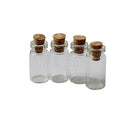 New 10pcs Mini Small Tiny Clear Cork Stopper Glass Bottles Vials Jars ES