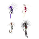 4pcs Feather Insect Shaped Metal Fishing Lure Fishing Bait Tackle