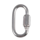 Stainless Steel Screw Gate Rock Lock Climbing Gear Carabiner 4MM B7Q8