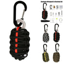 1 pc Portable 9 inch Survival Paracord Pod Kit Fishing Hunting Tool Kit Camping