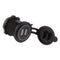 12V-24V 3.1A Green LED Dual USB Port Car Charger Power Adaptor Socket