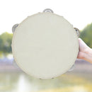 8 inch Wooden Tambourine Hand Drum Handbell Kid Percussion Instrument Toys