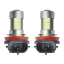 2PCS White H11 H8 27SMD LED Bulbs High Power Super Bright For Fog Lights