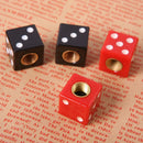 4X Car Truck Motocycle Bike Dice Tyre Tire Wheel Stem Air Valve Dust Caps Cover