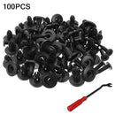 100pcs Car Bumper Fenders Auto Fastener Clip for Plate Fixed Clamp Rivet