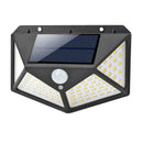 2pcs 100LED Solar Motion Sensor Wall Light Waterproof Garden Security Lamp A