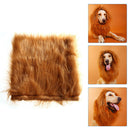 Pet Costume Lion Mane Wig For Dog Halloween Festival Fancy Dress Up
