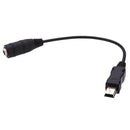 Mini USB Male to 3.5mm Jack Female Audio Cable Mic Adapter Headphone Earphone OZ