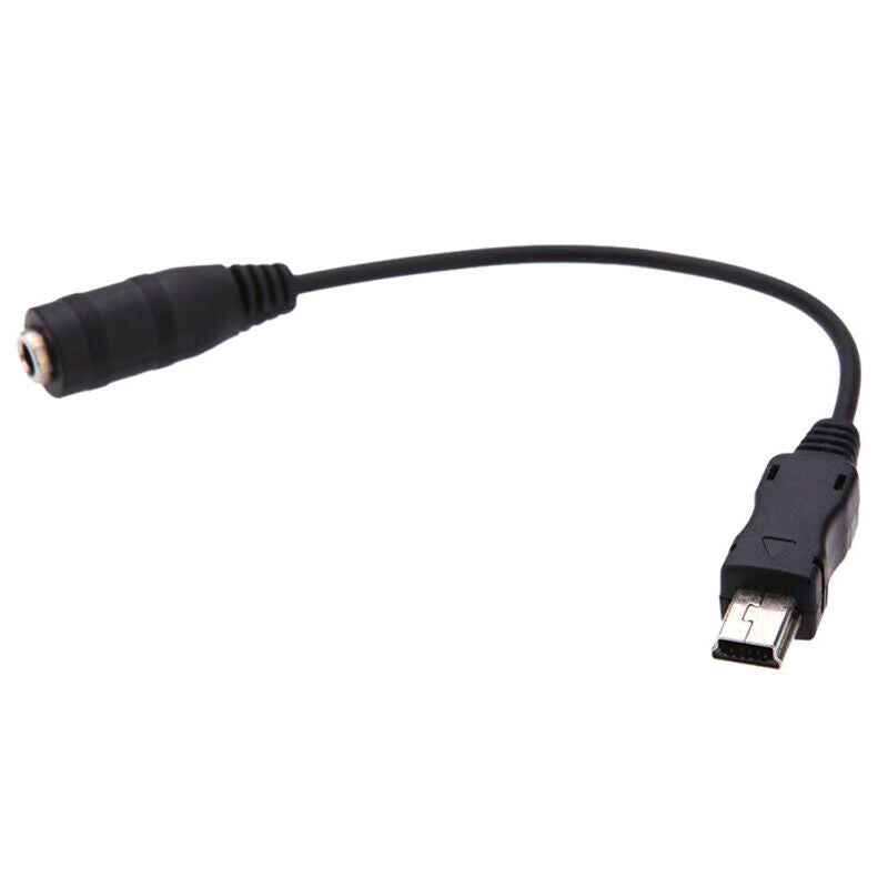 Mini USB Male to 3.5mm Jack Female Audio Cable Mic Adapter Headphone Earphone OZ