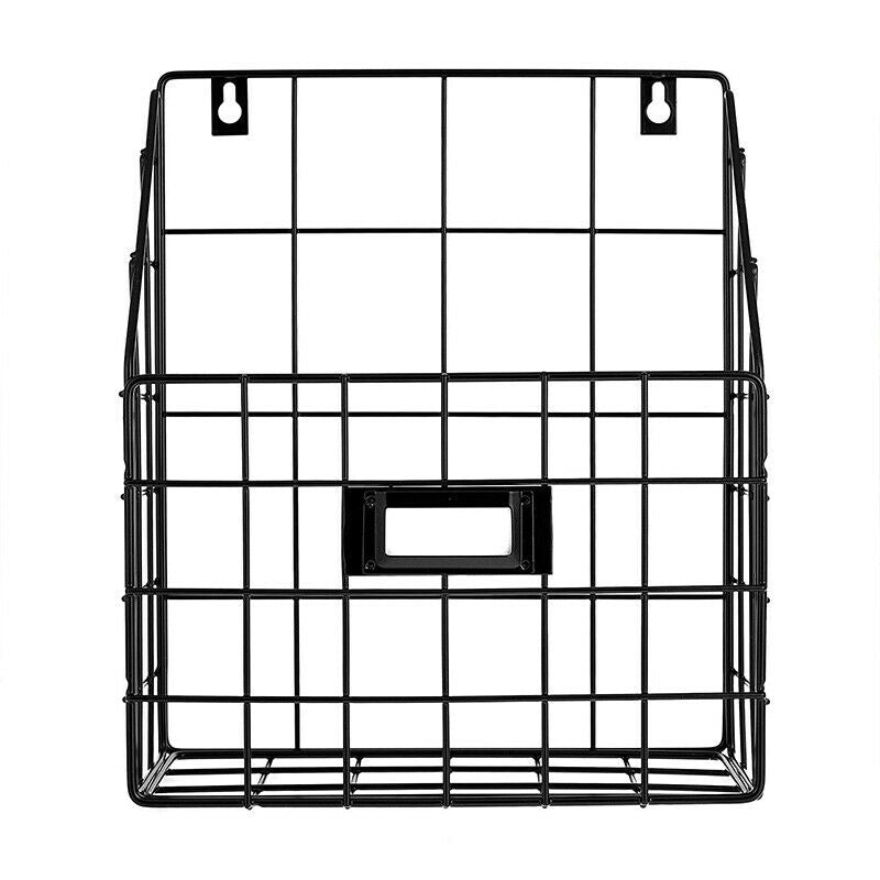 Wire Mail Basket - Wall Mounted Hanging Folder/Document Organizer - Economi U1L1