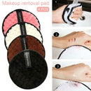4PCS Reusable Cleansing Cloth Pads Makeup Remover Towel Face Cleaner Plush puff