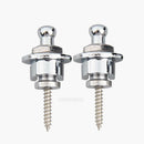 2PCS Chrome Guitar Bass Strap Locks for Fender Gibson