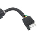 3X(7 Way Round Trailer Connector To 4 Way Flat Truck Reverse Plug with Moun