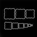 9pcs square metal cutting dies stencil scrapbook album paper embossing craft FT