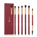 Ducare 7Pcs Red Eye Makeup Brush Set Makeup Brushes Eyeshadow Blending Eyeb