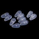 10*Silicone Air Chamber Nose Pads For Glasses Eyeglasses Sunglasses Screw PushBX