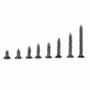 800X M2 For Phillips Assorted Black Cross Pan Head Self Tapping Screws S YHH