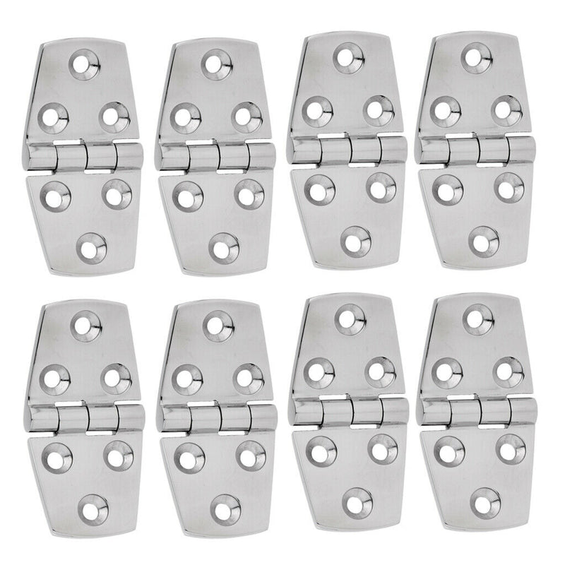 8Pcs Marine Grade 316 Stainless Steel Strap Door Hinge for Boat RV Caravan