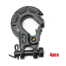 4 Pieces RC Metal Trailer Hook Winch Hook for 1/10 RC Crawler Car Parts